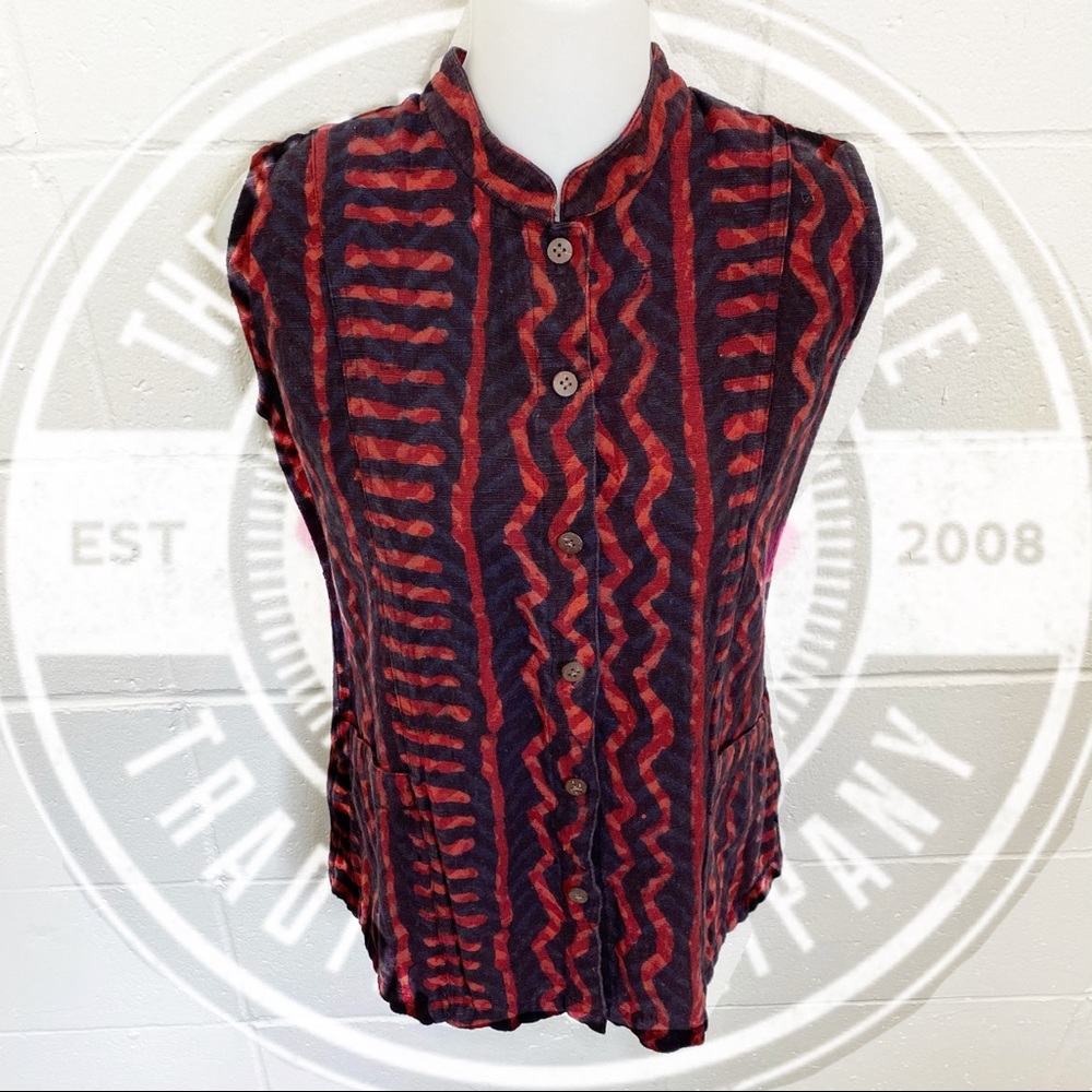 Funky sleeveless printed top by Fabindia